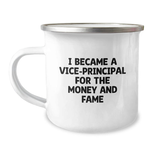 Funny Vice-principal Gifts for Men, Vice-principal Christmas Unique Gifts from Friends to Vice-principal, Vice-principal Camping Mug Quotes - Image 1