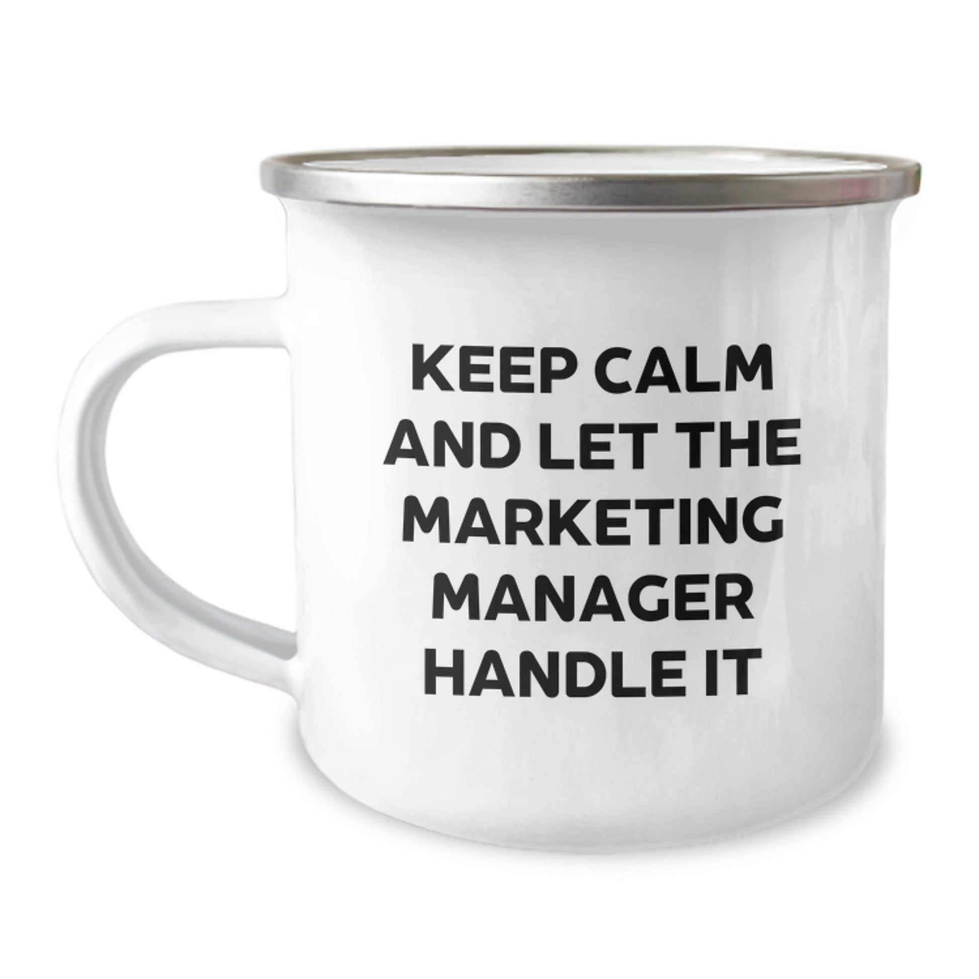 Funny Marketing Manager Gifts for Him, 'Keep Calm And Let The Marketing Manager Handle It' Christmas Unique Gifts from Friends to Marketing Manager - Image 1