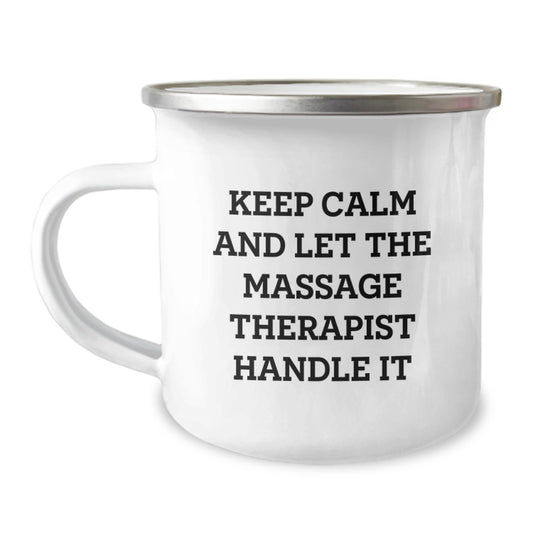Funny Massage Therapist Camping Mug Gifts from Friends for Christmas Unique - Image 1