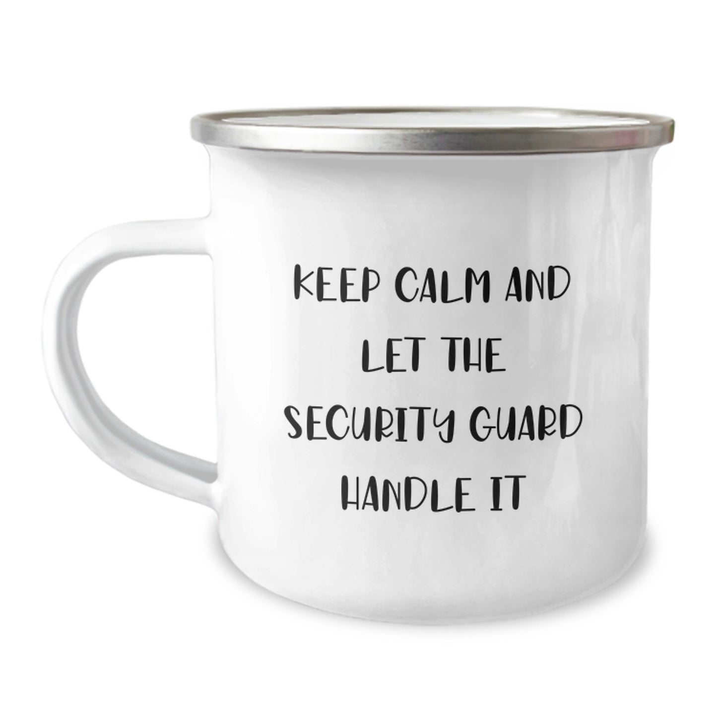 Funny Security Guard Gifts for Men - Christmas Unique Gifts from Friends - Keep Calm And Let The Security Guard Handle It Camping Mug - Image 1