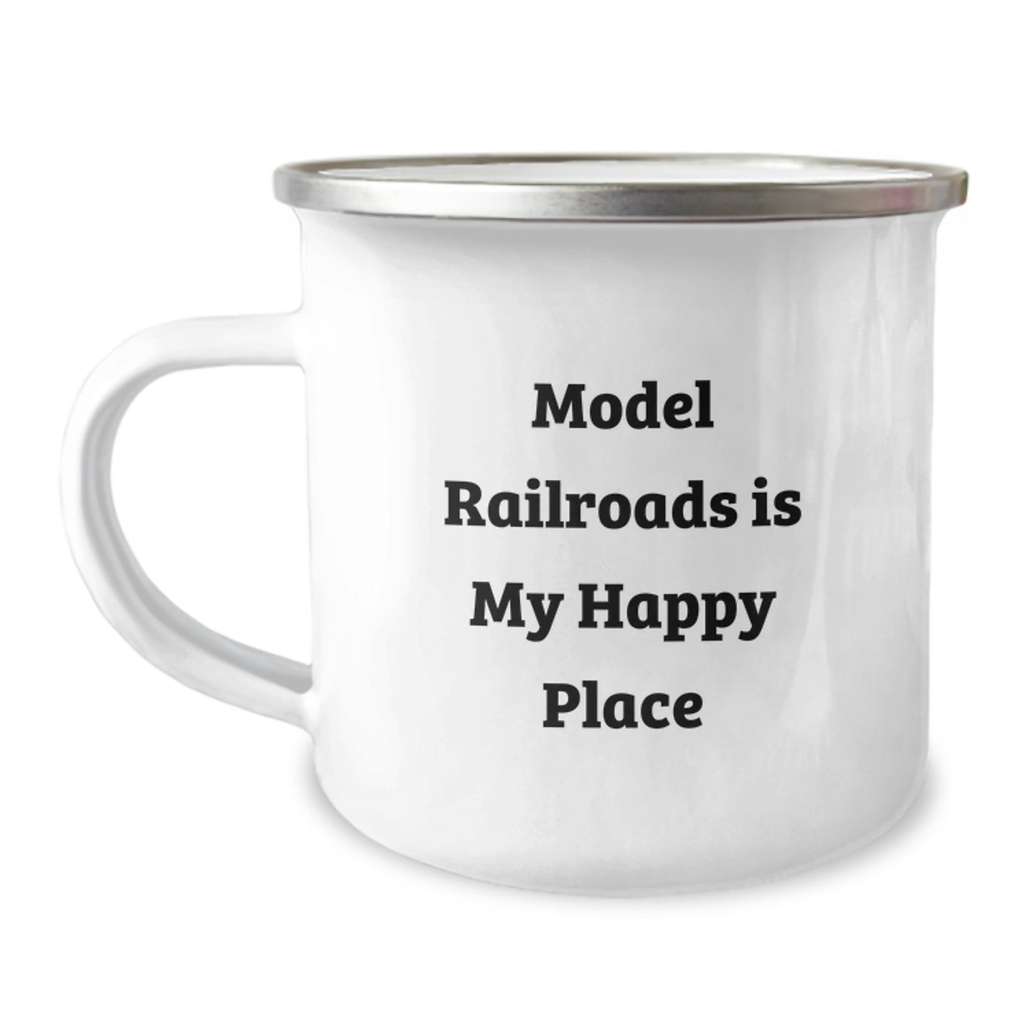 Father's Day Unique Gifts for Model Railroads Enthusiast's Camping Mug, Funny Quote - Image 1