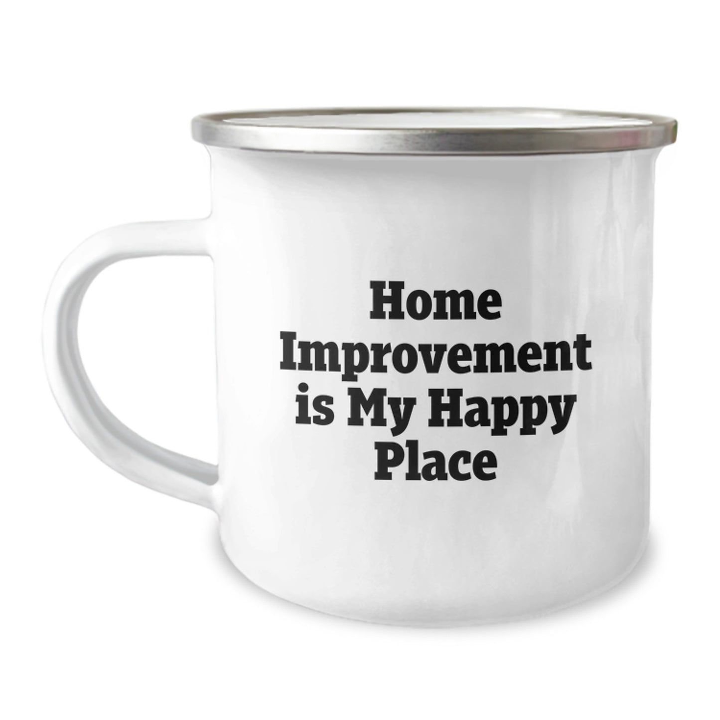 Funny Home Improvement Gifts for Men, Home Improvement Is My Happy Place Camping Mug, Graduation Unique Gifts from Family - Image 1