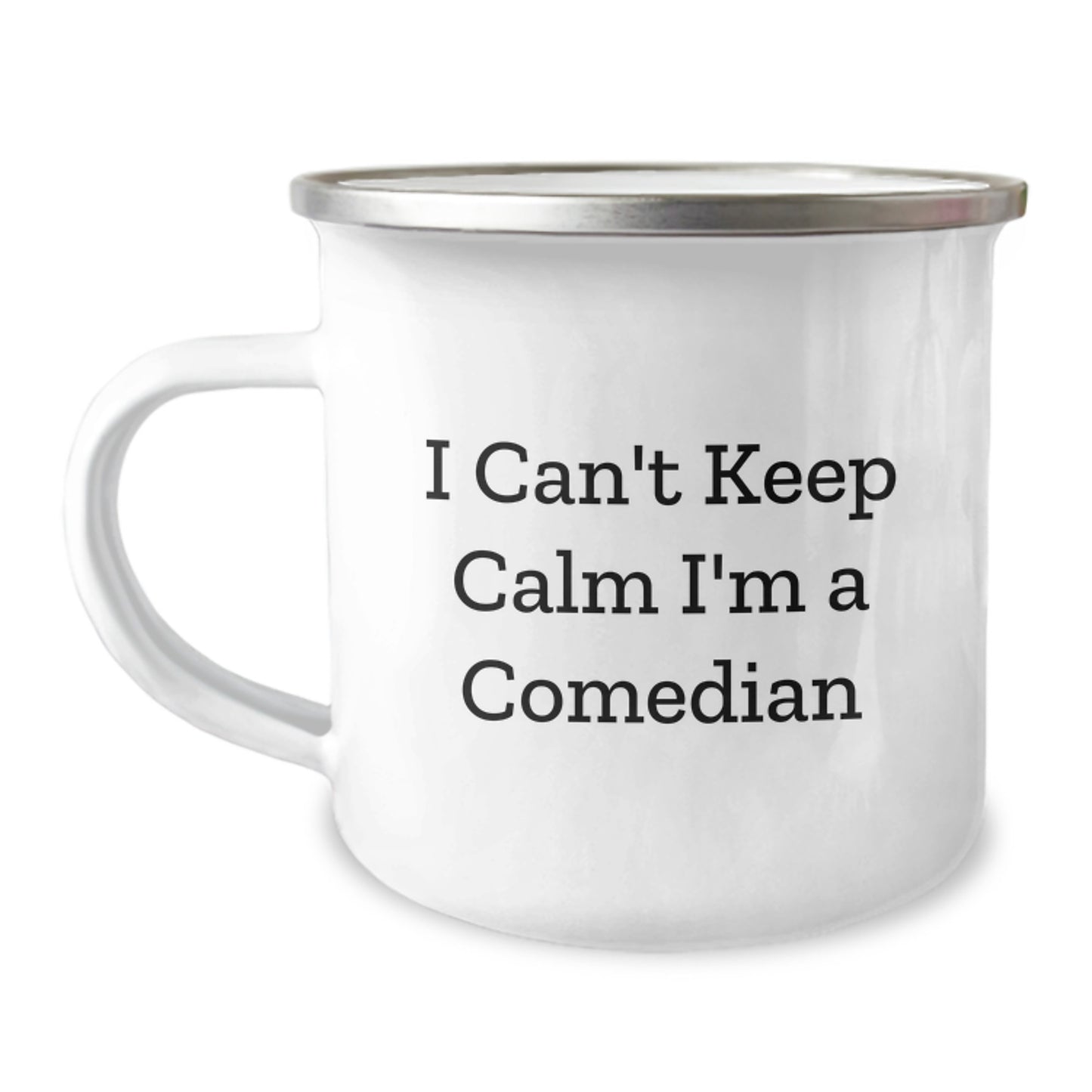 Funny Comedian Gifts from Friends for Him - 'I Can't Keep Calm I'm A Comedian' Christmas Unique Mugs for Camping Enthusiasts - Image 1