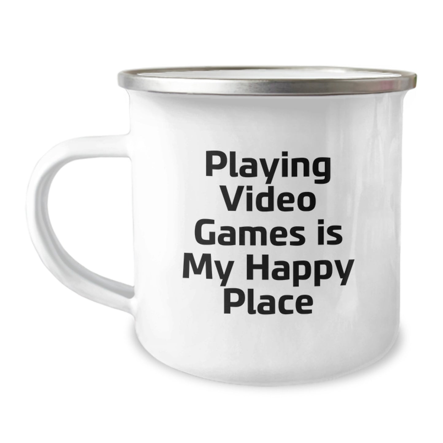 Playing Video Games Is My Happy Place Funny Mug for Dad on Father's Day Unique Gifts from Family - Image 1