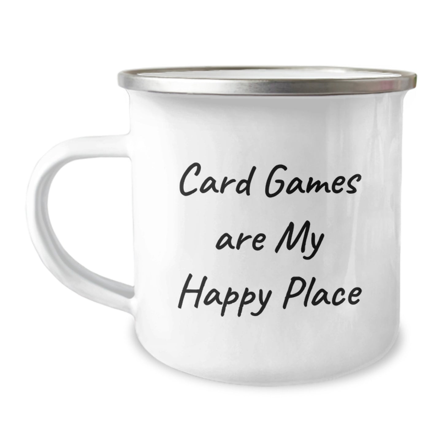 Funny Card Games Are My Happy Place Gifts for Card Game Lovers Camping Mug for Dad on Father's Day Unique Present - Image 1