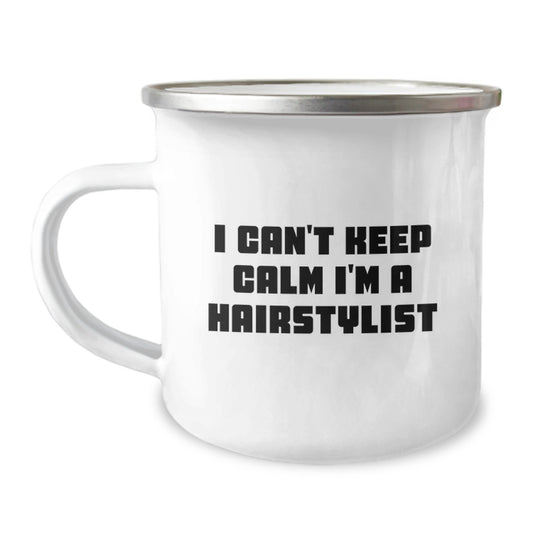 Funny Hairstylist Gifts for Friends - I'm A Hairstylist Camping Mug, Birthday Unique Gifts from Friends - Image 1