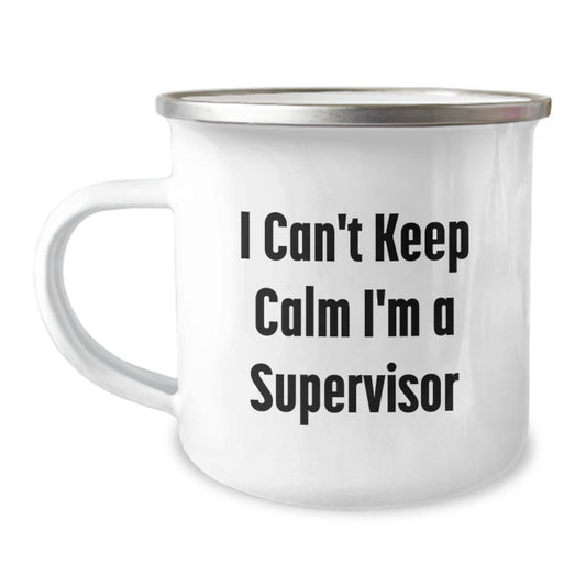 Funny Supervisor Gifts - I'm A Supervisor Camping Mug for Christmas Unique Presents from Family - Image 1