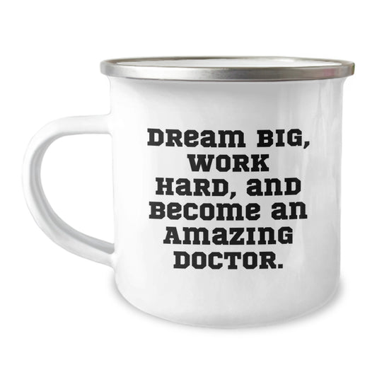Funny Doctor Gifts from Men for Birthday Unique Inspirational Quotes Coffee Mugs, Camping Mug for Doctors - Image 1