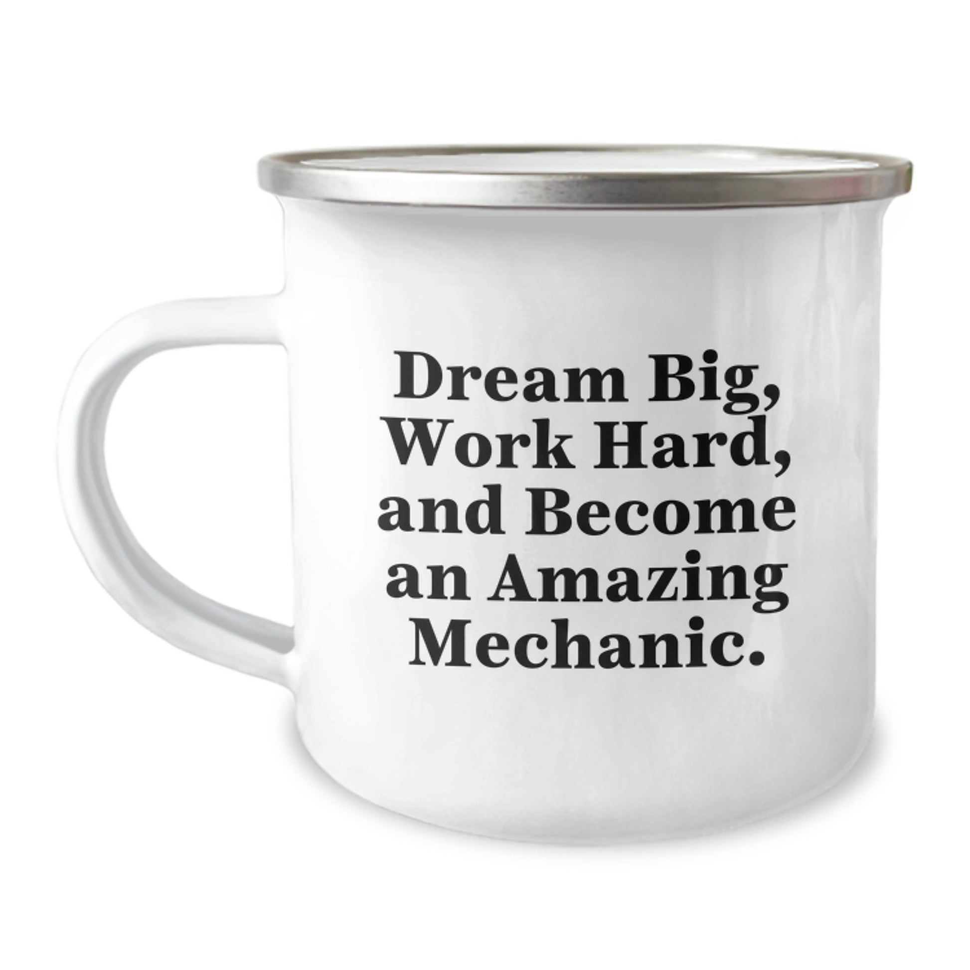 Mechanic Gifts from Family for Men - Dream Big Work Hard Camping Mug - Funny Mechanic Christmas Unique Gifts - Image 1