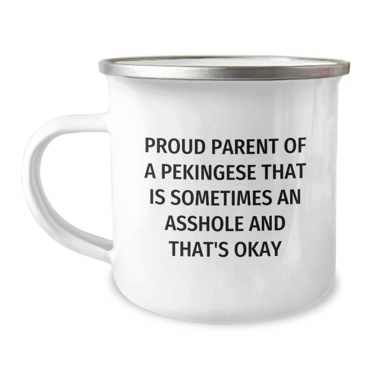 Funny Pekingese Dog Gifts for Mom from Men - Camping Mug for Pekingese Dog Lovers on Mother's Day - Image 1