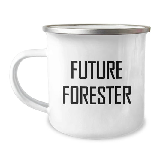 Funny Future Forester Camping Mug Gifts from Men to Friends, Perfect for Forester Enthusiasts Christmas Unique Gifts - Image 1