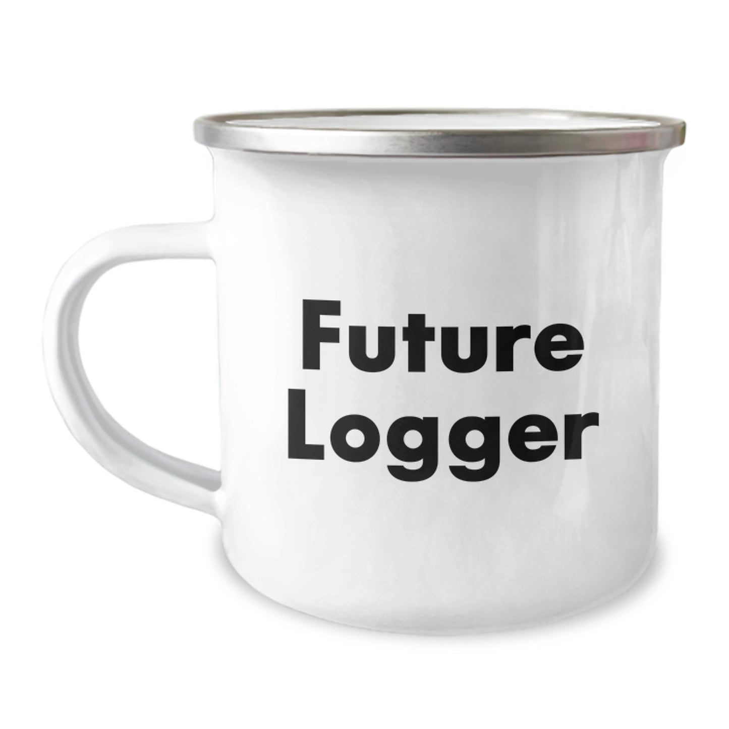 Funny Logger Gifts from Men to Friends, Camping Mug with Inspirational Quote, Christmas Unique Presents for Logger Enthusiasts - Image 1