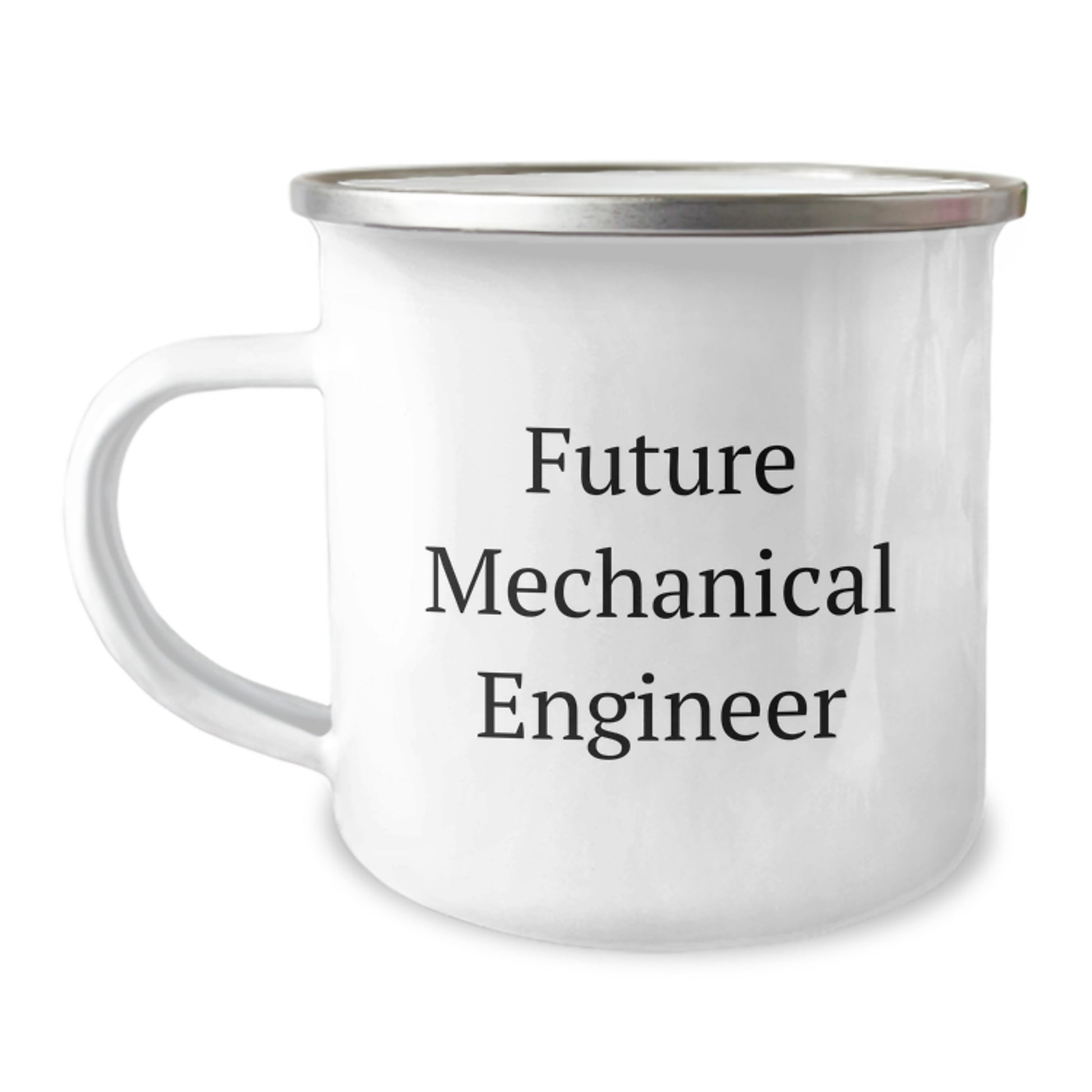 Mechanical Engineer Gifts for Him - 'Future Mechanical Engineer' Funny Camping Mug, 12 oz Stainless Steel with Enamel Finish, Perfect for Graduation, Gifts from Family and Friends - Image 1