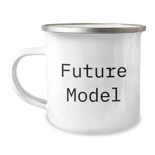Funny Model Gifts for Graduation - 'You're Not a Model... Yet!' Quote, 12 oz Stainless Steel Camping Mug, Ideal Gifts from Friends or Family - Image 1