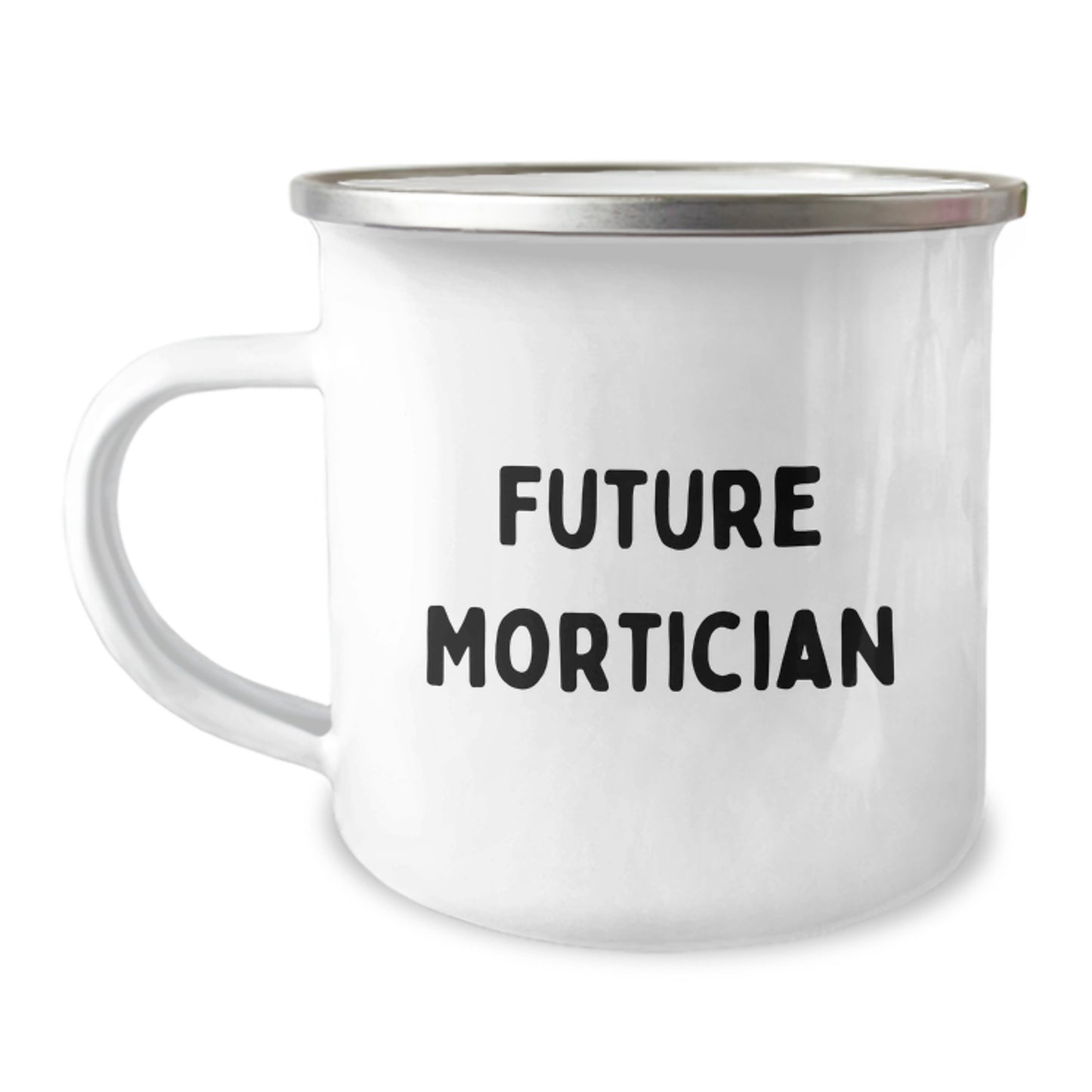 Funny Gifts from Mortician Friends, Unique Christmas Unique Gifts for Mortician Men, Future Mortician Camping Mug - Image 1