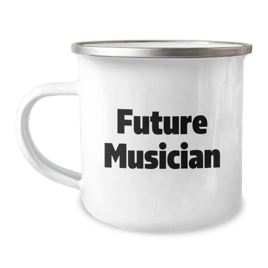 Funny Future Musician Gifts for Men from Friends, Unique Camping Mug for Graduation - Image 1