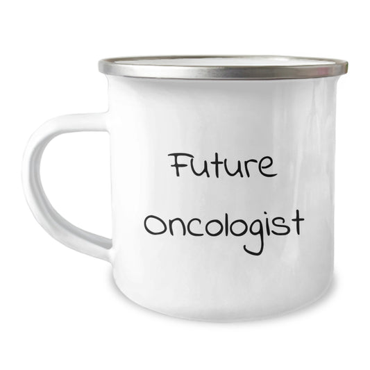 Funny Future Oncologist Camping Mug Gifts from Friends to Men Oncologists on Christmas Unique Gifts - Image 1
