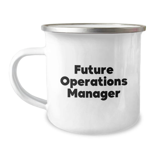 Funny Inspirational Operations Manager Gifts for Him from Family - Future Operations Manager Camping Mug, Best Christmas Unique Gifts for Men - Image 1