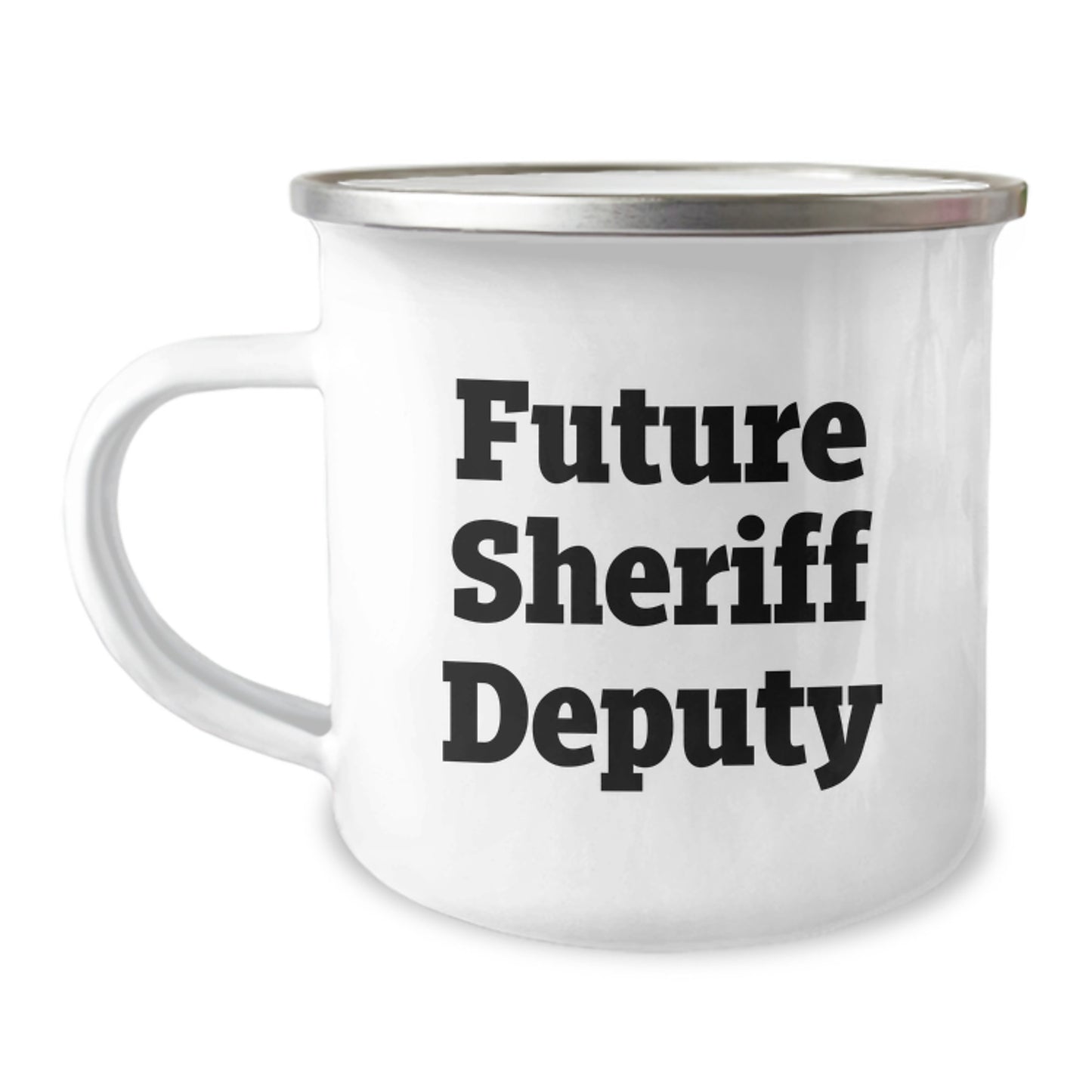 Funny Future Sheriff Deputy Birthday Unique Gifts for Men from Family - Camping Mug - Image 1