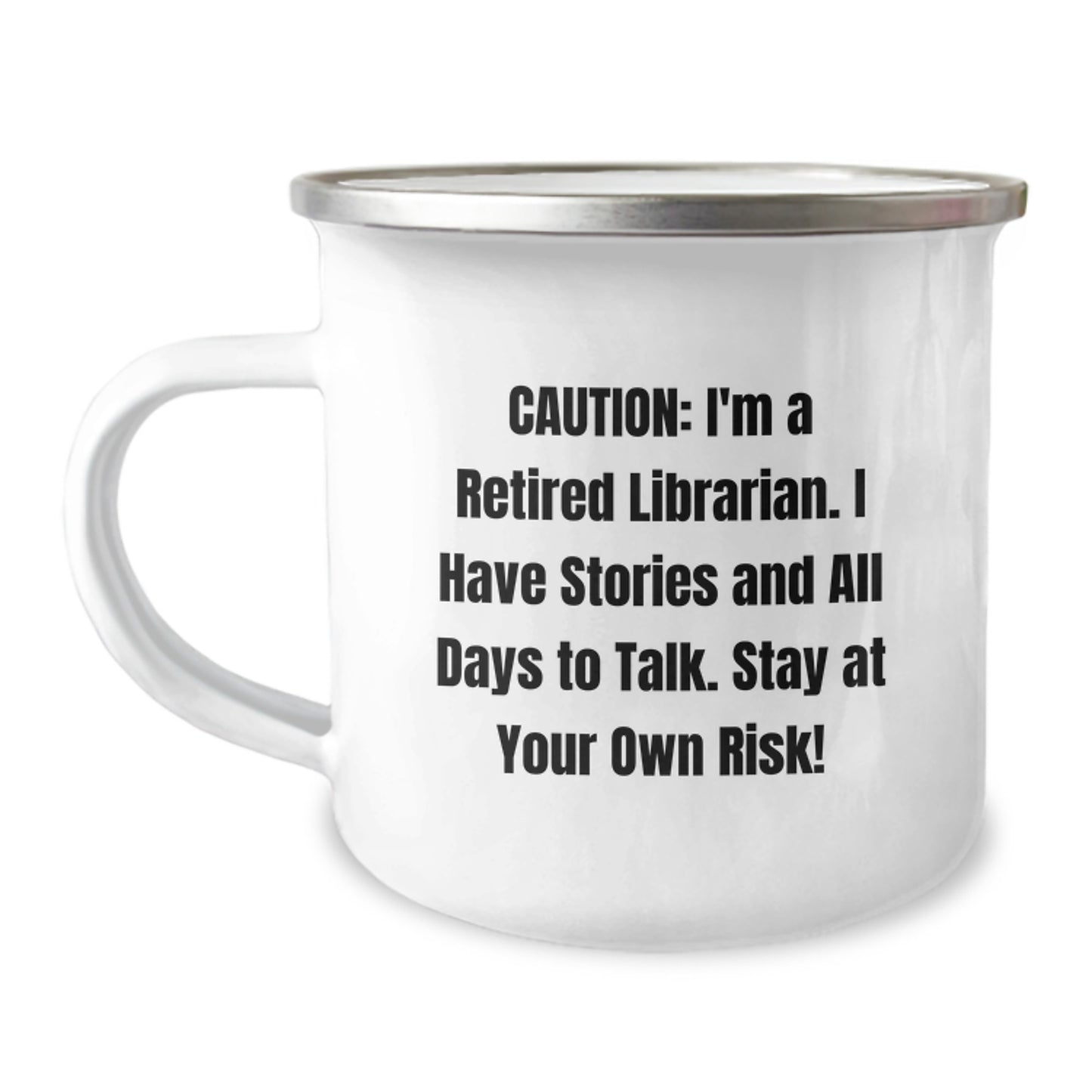 Funny Librarian Quotes Camping Mug Gifts from Friends for Librarian Christmas Unique Gifts - Image 1