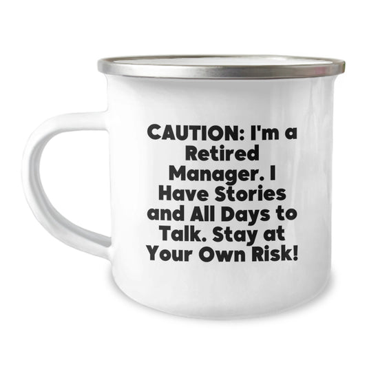 Funny Manager Camping Mug Gifts from Friends and Family for Manager Christmas Unique - Image 1