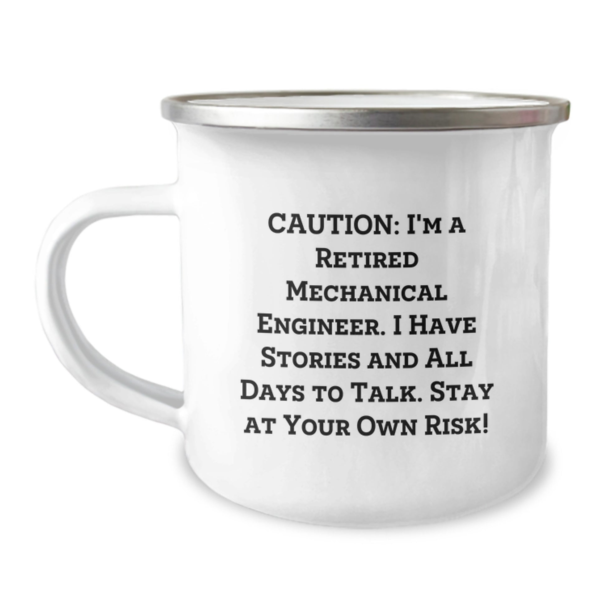 Laughter and Gears Mechanical Engineer Christmas Camping Mug Gifts from Men to Friends - Image 1