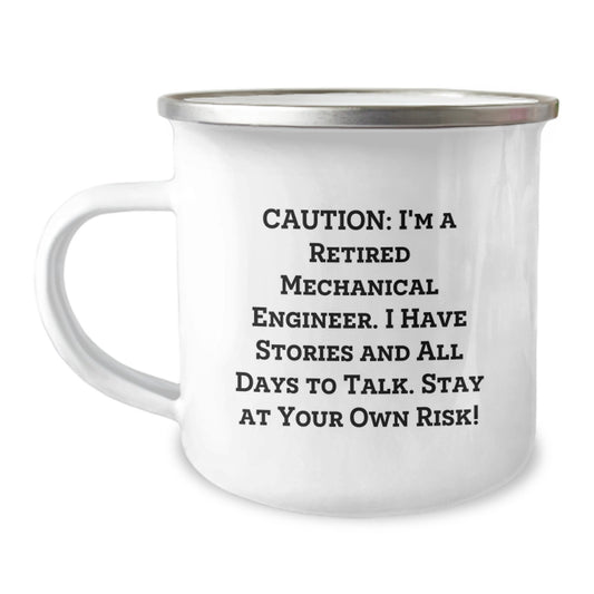 Laughter and Gears Mechanical Engineer Christmas Camping Mug Gifts from Men to Friends - Image 1