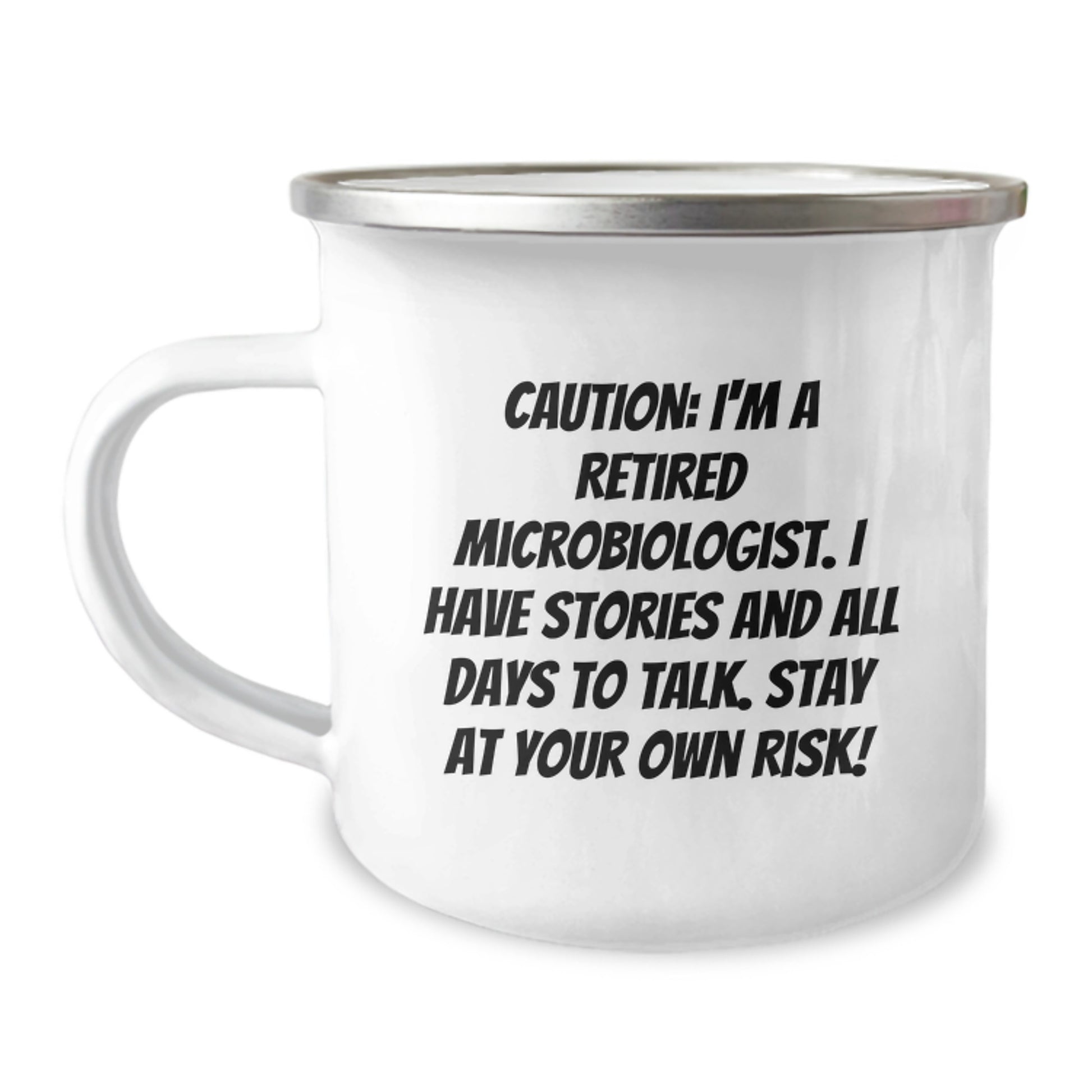 Funny Microbiologist Christmas Unique Gifts from Friends for Microbiologists - Unique Camping Mug for Men - Retired Microbiologist Humor - Image 1