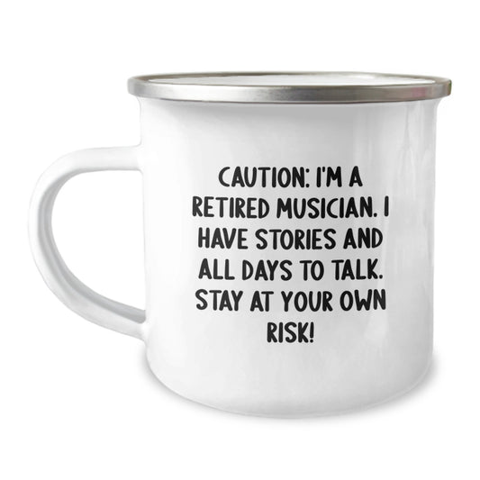 Funny Musician Camping Mug Gifts from Friends and Family for Musician Graduation - Image 1