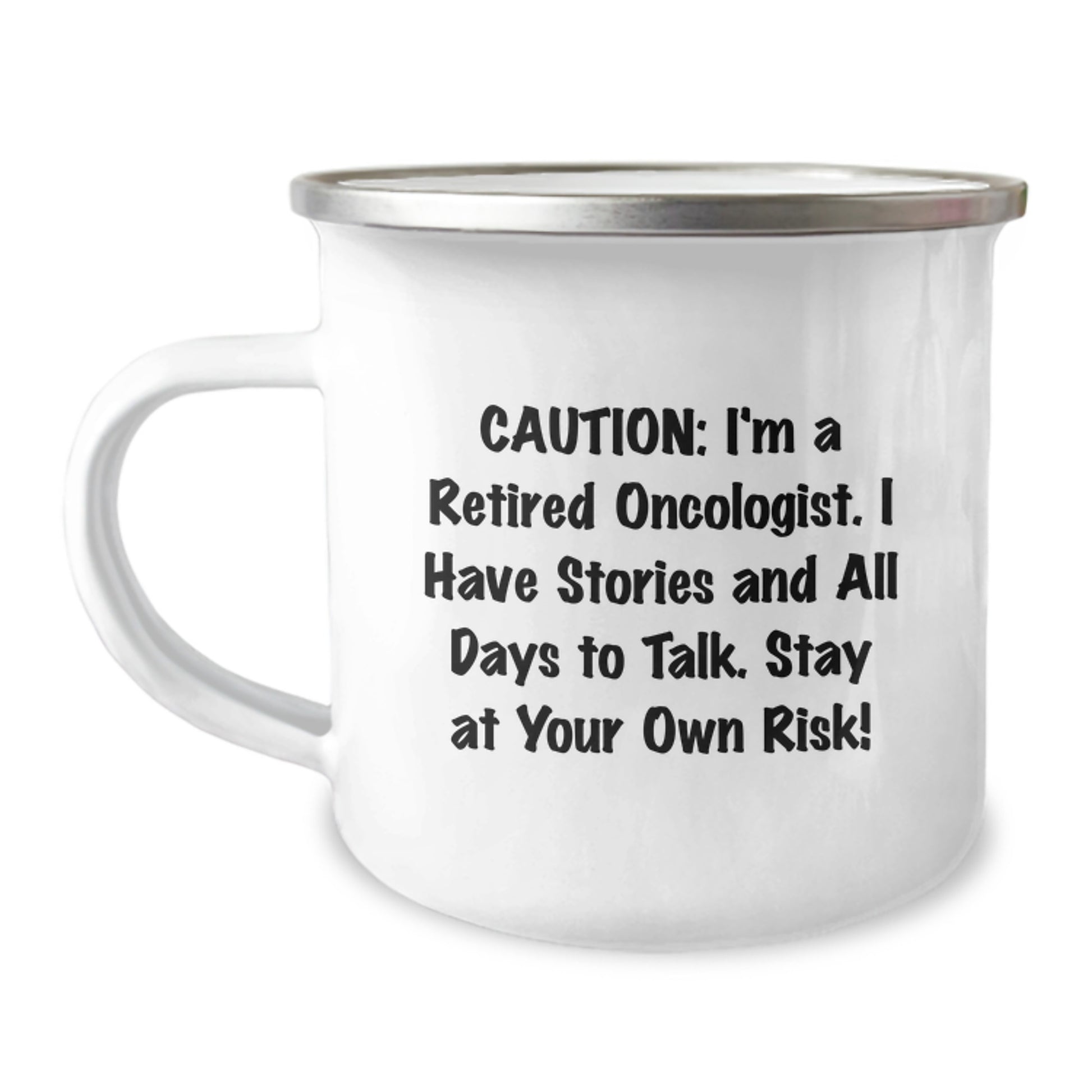 Funny Oncologist Quotes Camping Mug Gifts for Men from Family this Christmas - Image 1