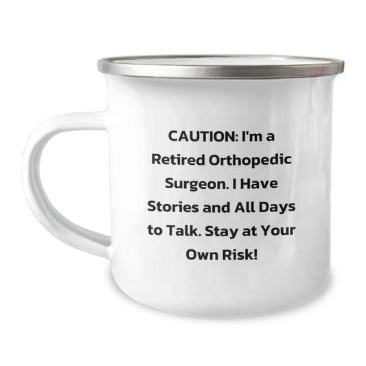 Funny Orthopedic Surgeon Mugs - Gifts from Friends - 'Stay at Your Own Risk!' Orthopedic Surgeon Humor, Perfect Christmas Unique Gifts for Orthopedic Surgeons, Doctors, or Medical Professionals - Image 1