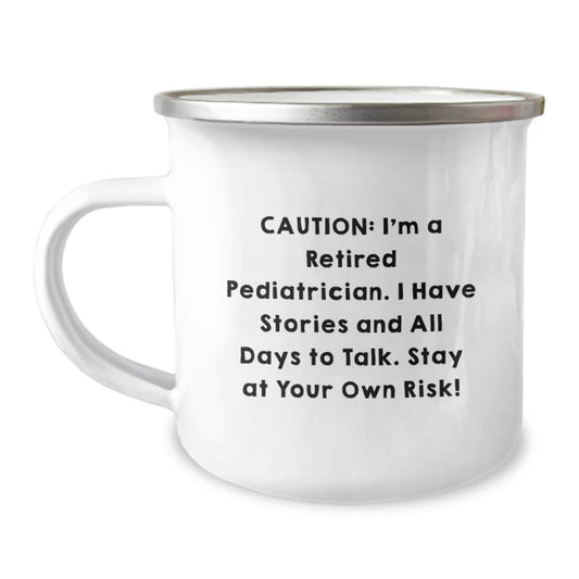 Funny Pediatrician Gifts for Men, Camping Mug for Christmas Unique Presents from Friends - Image 1