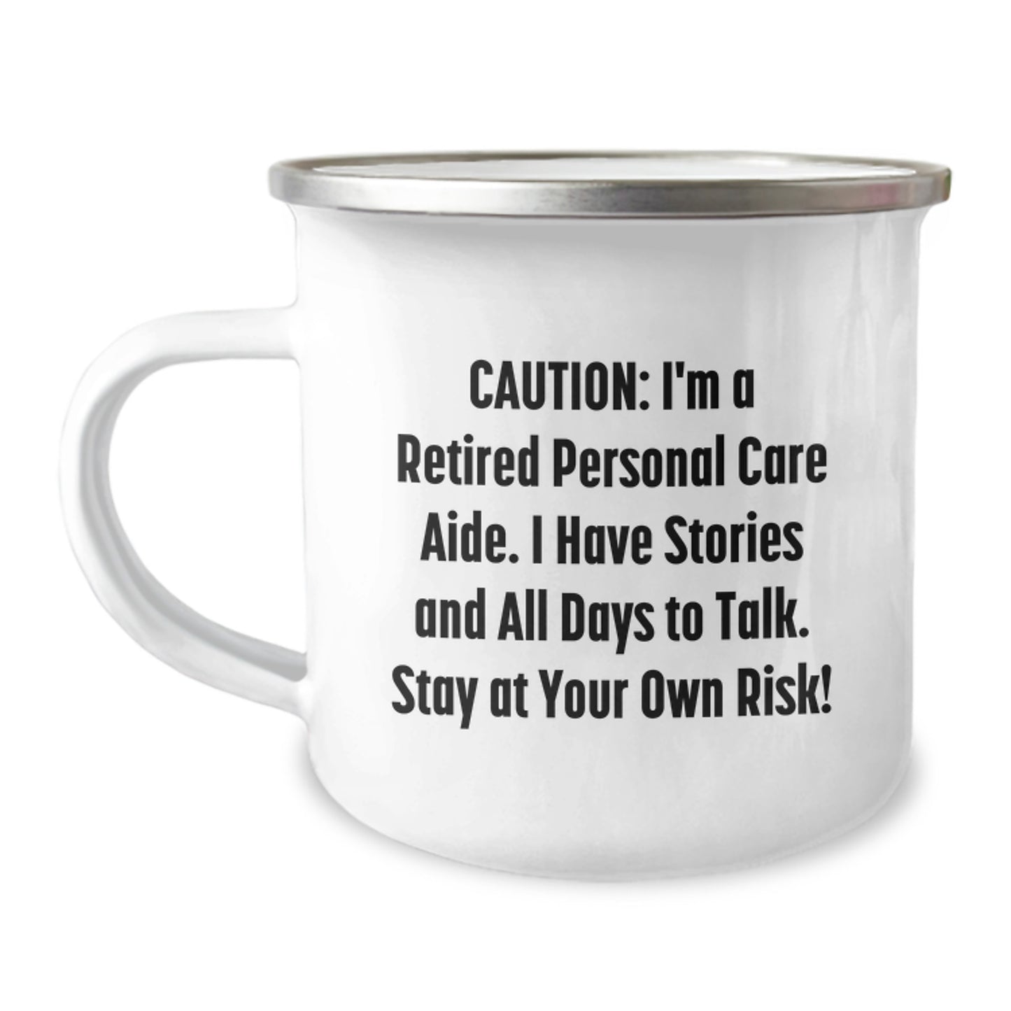 Personal Care Aide Gifts from Men - Funny Caution Mug for Christmas Unique Gifts for Personal Care Aide Friends - Image 1