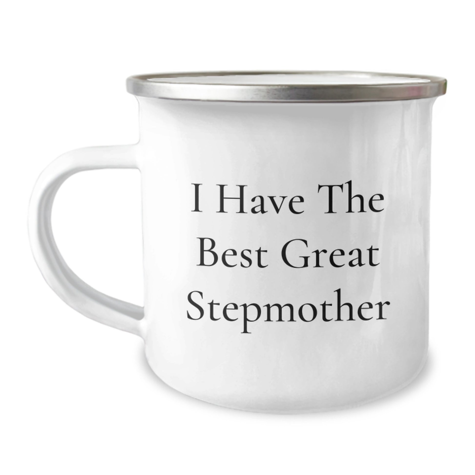 Funny Stepmother Gifts for Her, Great Stepmother Camping Mug, Father's Day Unique Gifts from Men - Image 1