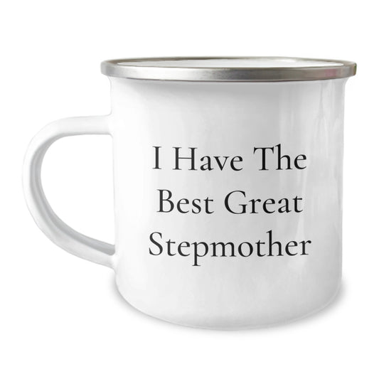 Funny Stepmother Gifts for Her, Great Stepmother Camping Mug, Father's Day Unique Gifts from Men - Image 1