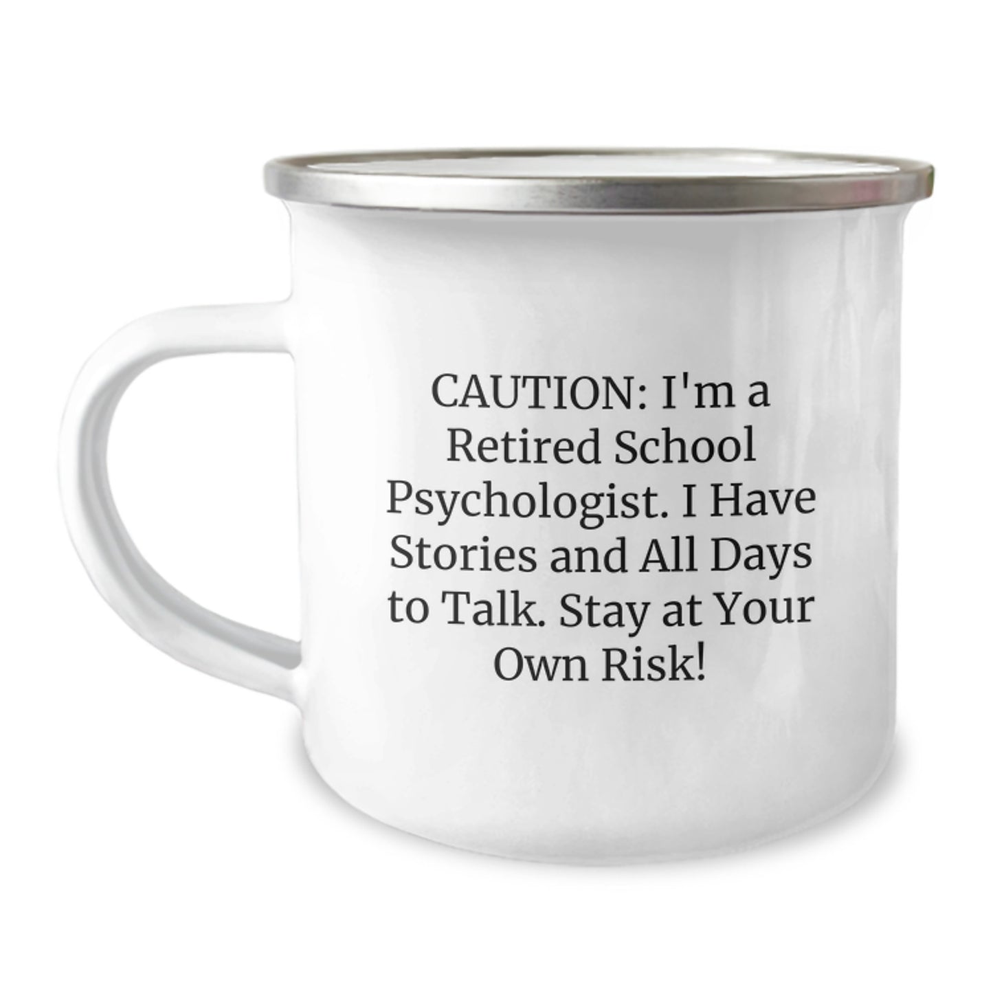 Funny School Psychologist Gifts from Friends - 'I'm A Retired School Psychologist' Birthday Unique Mugs - Image 1