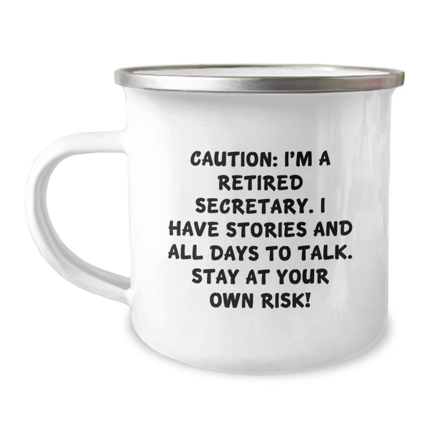 Cute Secretary Camping Mug - Funny Gift for Women Secretary Friends - Office Humor Mug - Unique Christmas Unique Gifts from Family - Secretary Appreciation Mug - Image 1