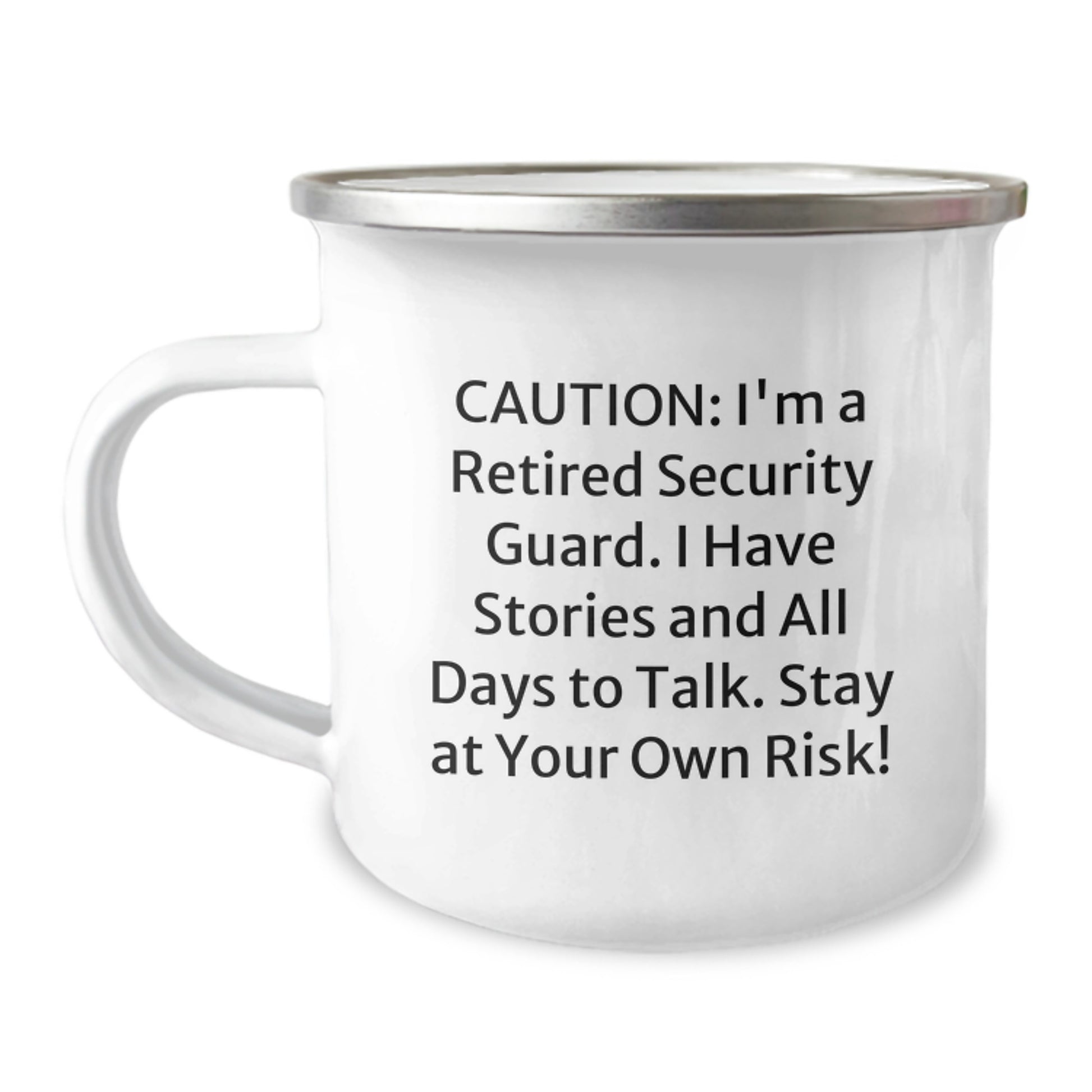 Funny Security Guard Christmas Unique Gifts Ideas for Men from Friends, Best Camping Mug Quote for Security Guard Lover - Image 1