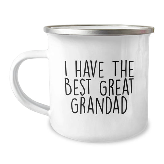 Funny Grandad Gifts for Him, Best Great Grandad Camping Mug, Birthday Unique Gifts from Grandchildren - Image 1