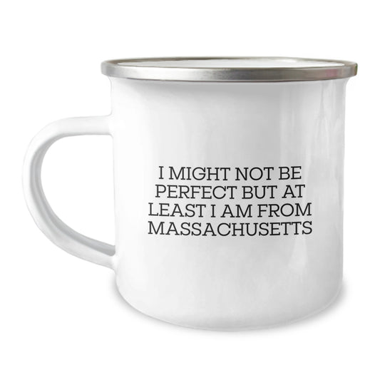 Massachusetts Camping Mug Gifts from Friends and Family for Christmas, Unique Massachusetts Humor Gifts for Massachusetts Men and Women - Image 1