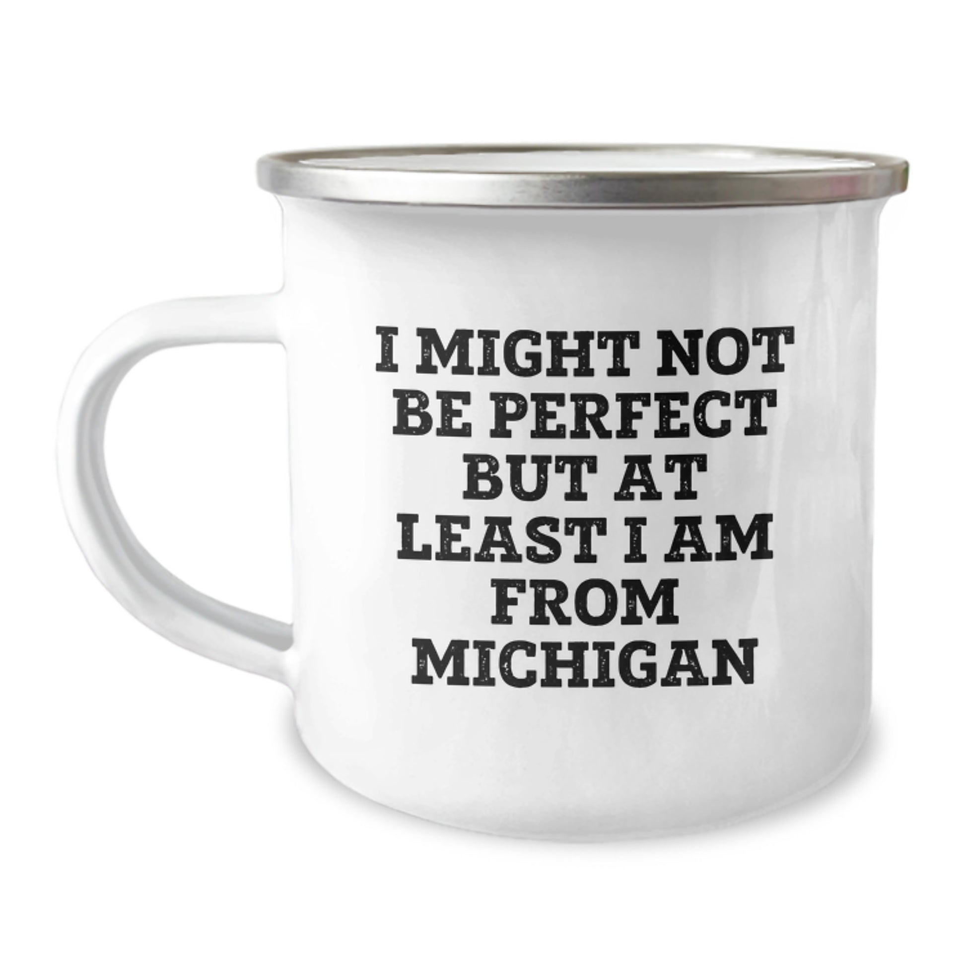 Funny Michigan Gifts from Friends and Family Michigan Camping Mug, Unique Christmas Unique Gifts for Men Women from the Great Lakes State - Image 1