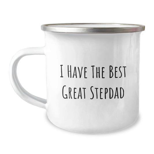 Funny Great Stepdad Camping Mug Gifts for Stepdad Birthday Unique Presents from Family - Image 1