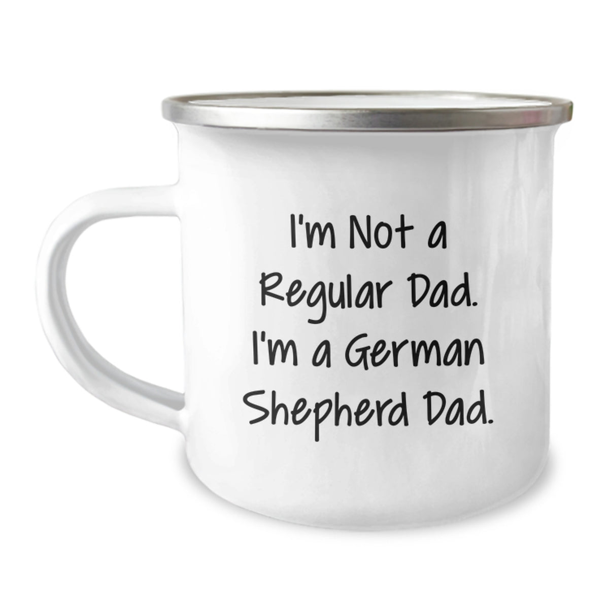 Funny German Shepherd Dog Camping Mug- Gift for Dad from Men- Perfect Birthday Unique Gift for German Shepherd Lover - Image 1