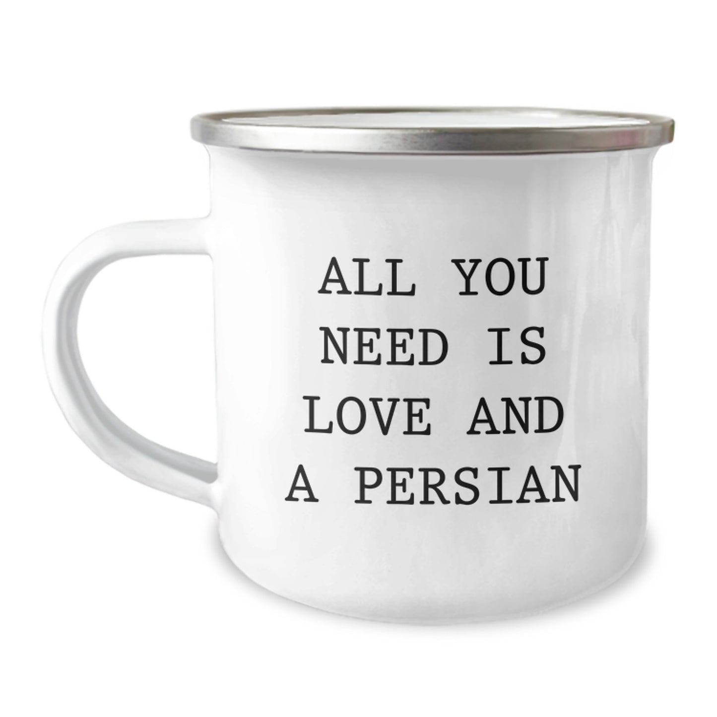 Funny Persian Cat Camping Mug Gifts from Friends and Family for Birthday Unique Presents - Image 1
