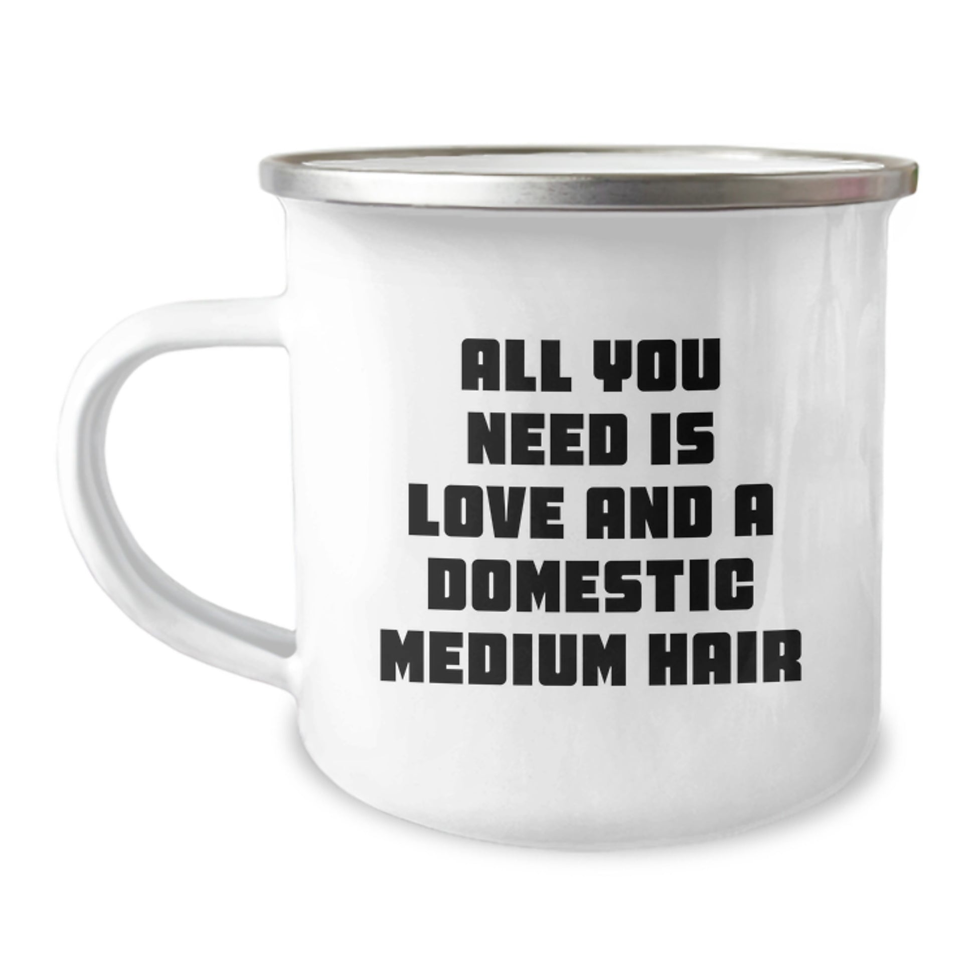Funny Domestic Medium Hair Camping Mug Gifts from Men to Women for Christmas - Image 1
