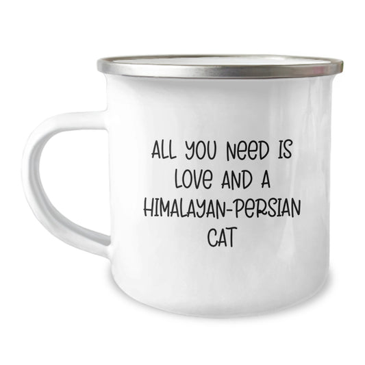 Himalayan-Persian Cat Lovers Camping Mug - Funny Quote Gifts from Men to Women Friends Family for Christmas - Image 1