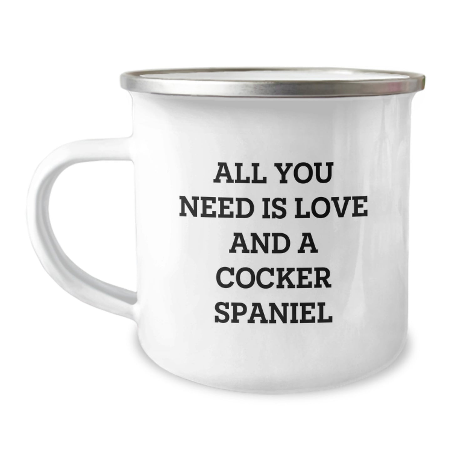 Cute Cocker Spaniel Dog Camping Mug Gifts from Men to Friends for Christmas - Image 1