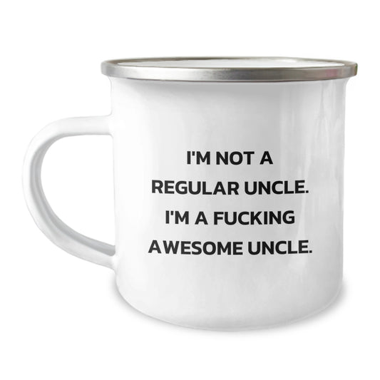 Funny Uncle Christmas Unique Gifts for Men, I'm Not A Regular Uncle, Camping Mug, Unique Gifts from Friends to Uncle, for Uncle's Birthday, Christmas Unique Gifts - Image 1