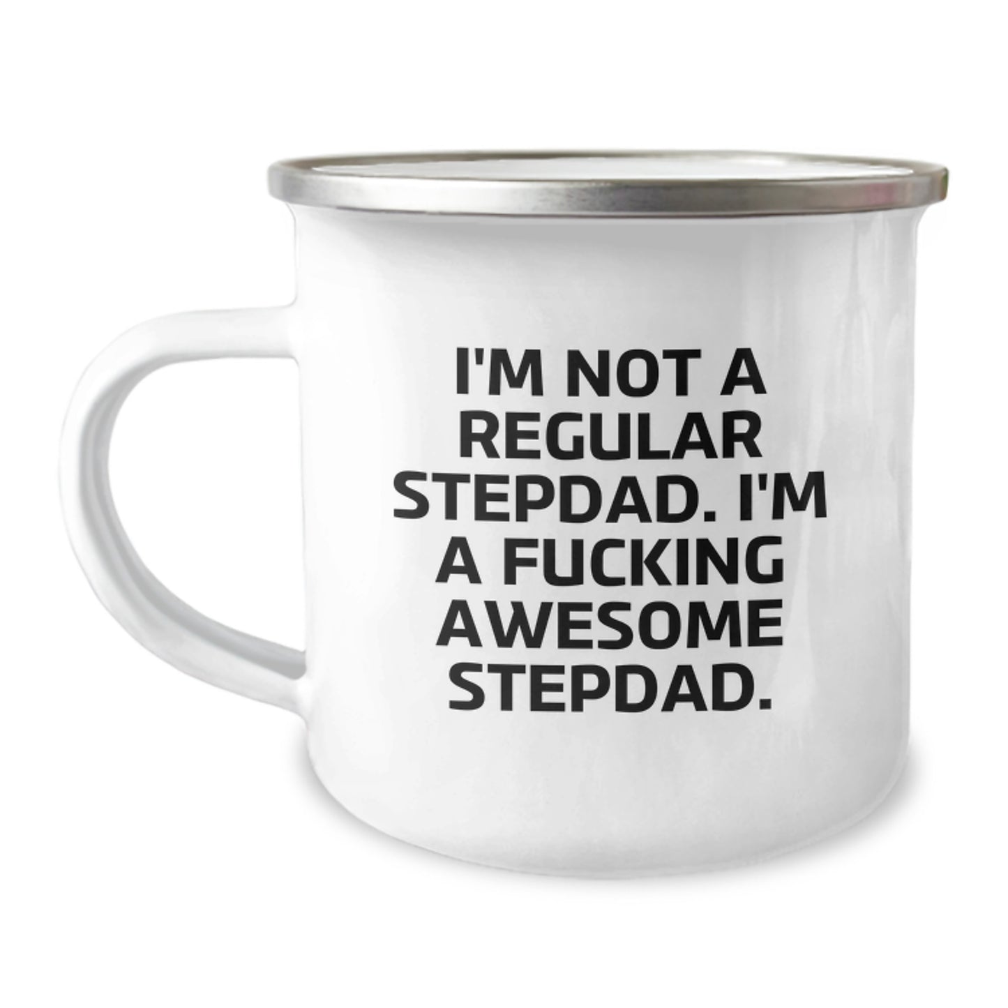 Funny Stepdad Gifts from Family Members for Men - Awesome Camping Mug for Christmas Unique Presents - Image 1