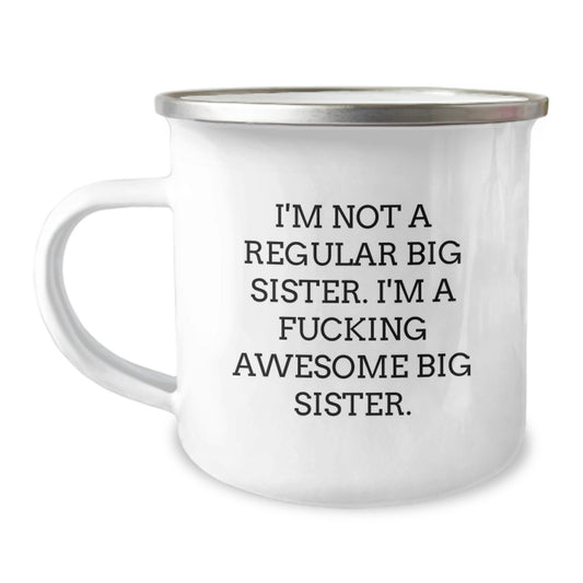 Funny Big Sister Gifts for Big Sister from Men, Women, or Friends - Big Sister Camping Mug for Christmas Unique Gifts - Image 1